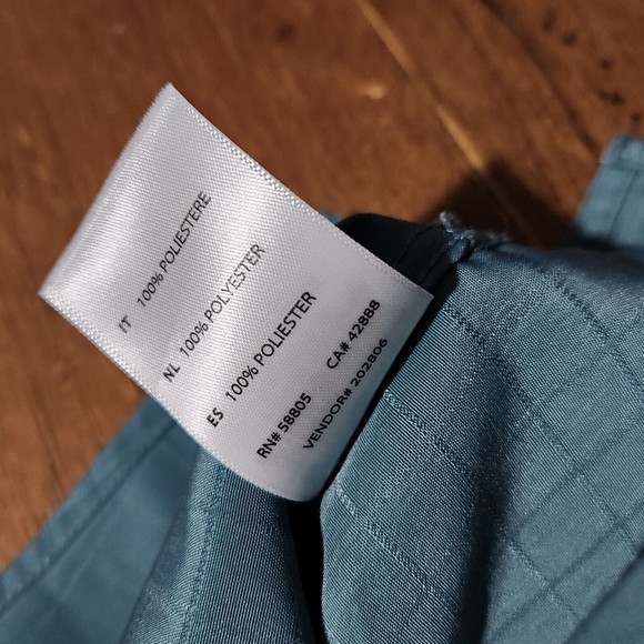 Harbor Bay Adult Short Sleeve Men's Shirt 3XL Polyester Blue Embossed Check - Picture 6 of 9